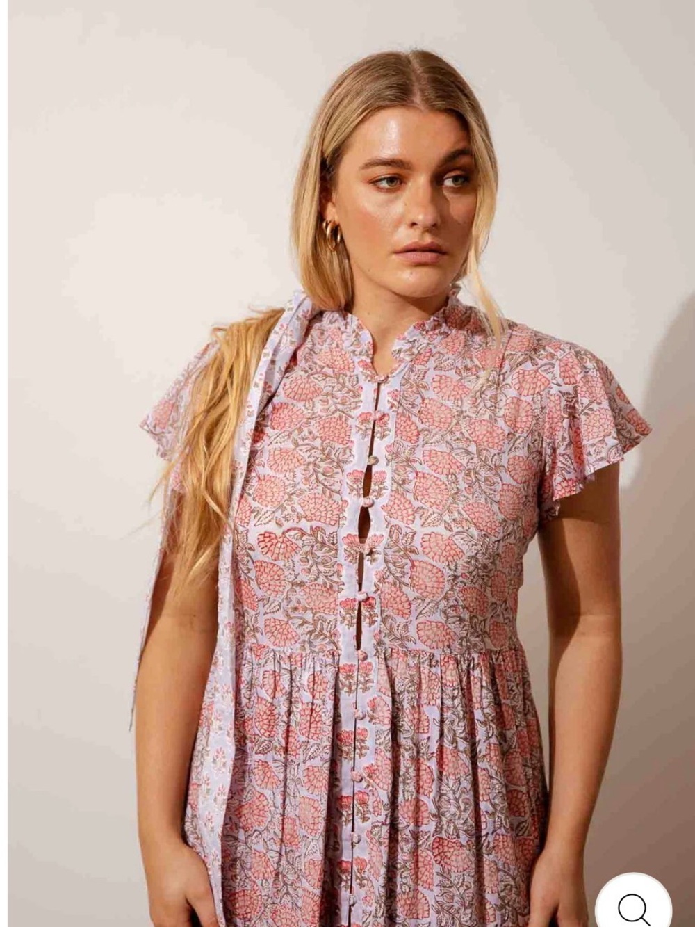Indigo desert Floral Midi Dress